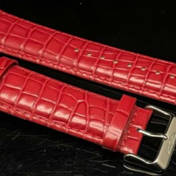 COPY - NEW Invicta Red Color Genuine Leather 26MM Replacement Straps - Picture 1 of 12